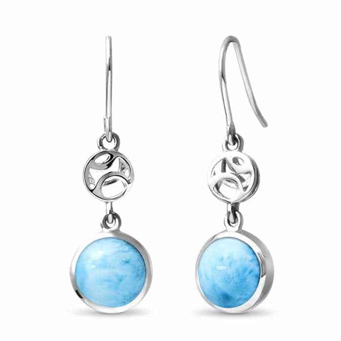 zara blue earrings