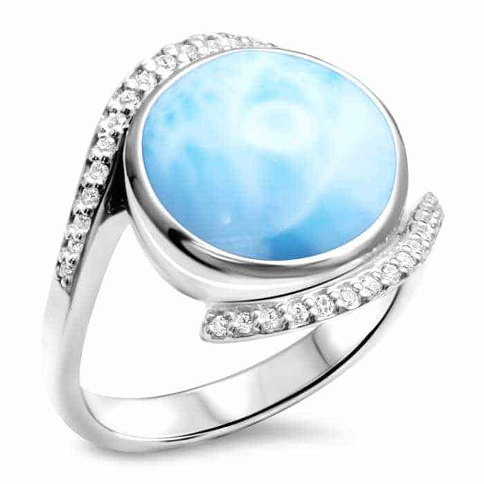 Marahlago Adella White Sapphire Ring Size 8 - Nature Coast